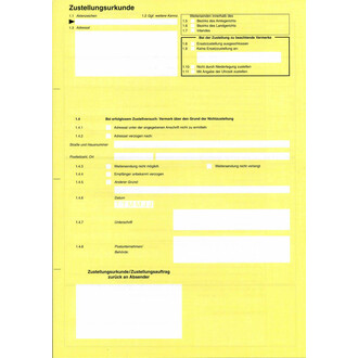 Zustellungsurkunde