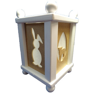 Laterne mit Wechselmotiven - Ostern