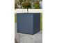 Cube Pflanzkübel - Maße: 900 x 900 x 900 mm, mit Kunststofffüßen, pulverbeschichtet in Anthrazitgrau (RAL 7016); Preis in dieser Ausführung: 590,- € 