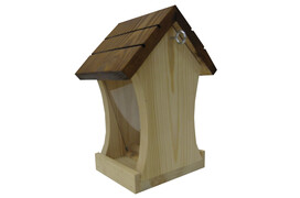 Vogelfutterhaus mit 2 Sichtscheiben