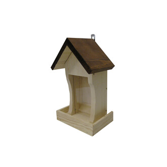 Vogelfutterhaus mit Sichtscheibe