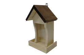 Vogelfutterhaus mit Sichtscheibe